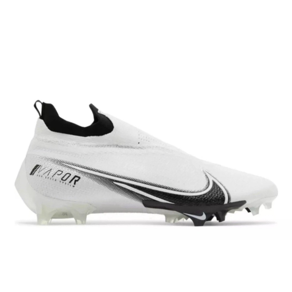 Nike Vapor Edge 360 Elite Football Cleats White Black Size 14.5 CV6282-108